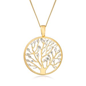 Ross-Simons Italian Cut-Out Tree of Life Pendant Necklace