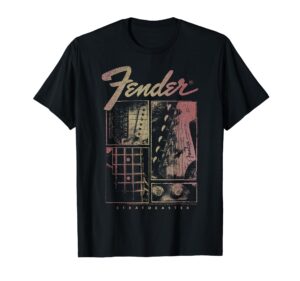 fender stratocaster panels t-shirt