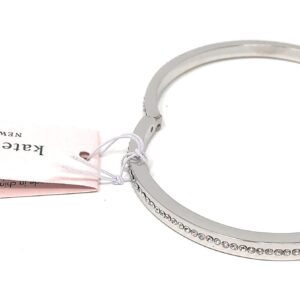 Kate Spade New York Crystal Bangle Bracelet Silver Tone