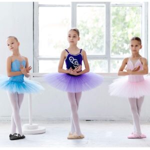 SATINIOR 3 Pairs Ballet Shoes for Practice Shoes Yoga Shoes 3 Colors Ballet Slippers Flats for Dancing(13 Little Kid)