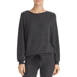 wildfox women's baggy beach long sleeve pullover sweatshirt, clean black, large