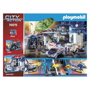 Playmobil Helicopter Pursuit with Runaway Van