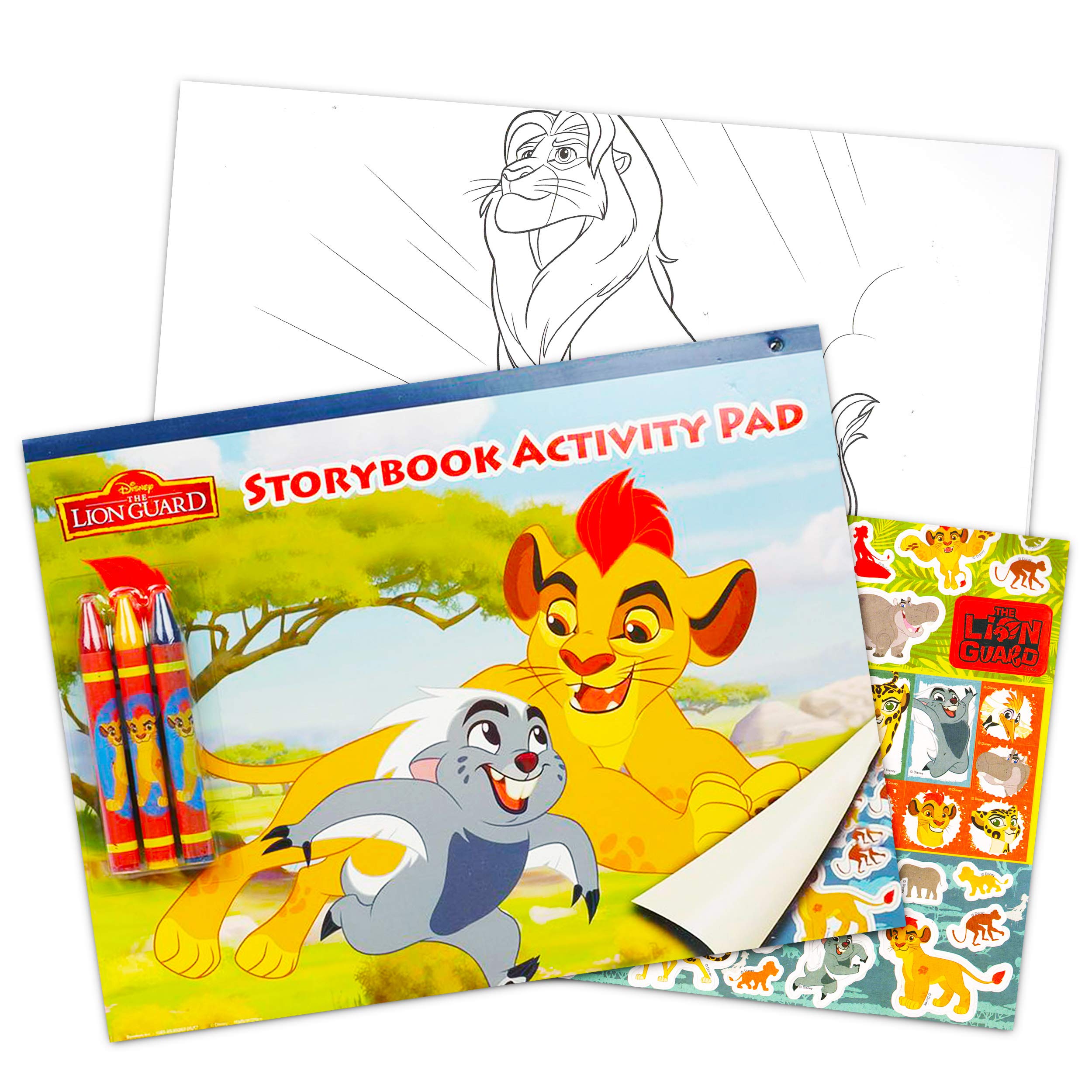 Disney Shop Lion Guard Lap Desk Activity Set for Kids with Case, Coloring Book, Sticker Book, Games, Puzzles and More (Travel Lapdesk Pack)