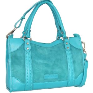 Super Sara Leather Satchel (Turquoise)