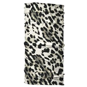 Karma Leopard Headband for Women - Wide - Fabric Headband and Stretchy Hair Scarf - Black And White