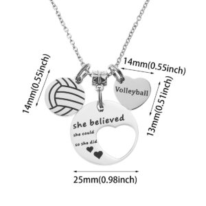 FYXYZ Volleyball Gifts Volleyball Necklace for Women Team Sport Necklace