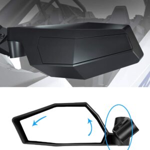 A & UTV PRO Side View Mirrors for 2020-2024 Polaris RZR Pro XP 4, RZR Pro R, RZR Turbo R, Adjustable Break Away Folding Side by Side Rear View Mirror Accessories, Replace OEM # 2883762, 2PCS