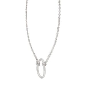 Silpada 'Karma Central' Choker Pendant Necklace in Sterling Silver, 14" + 2"