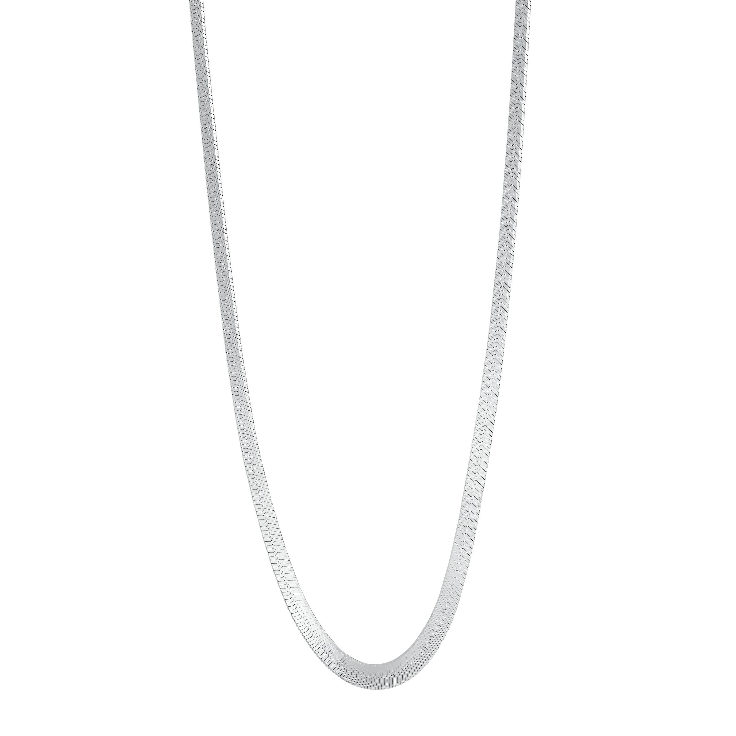 Silpada 'Right As Rain' Herringbone Chain Necklace in Sterling Silver, 16" + 2"