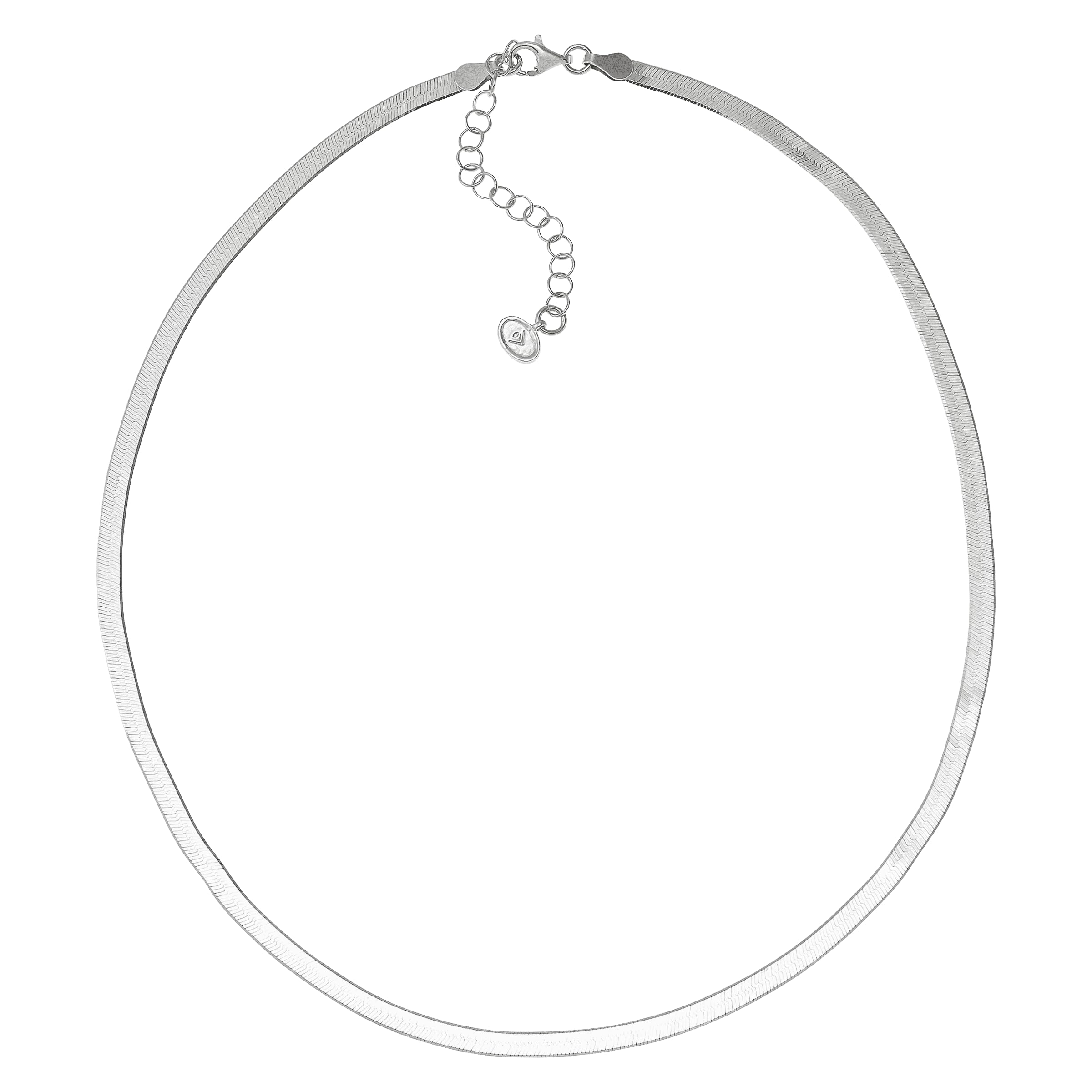 Silpada 'Right As Rain' Herringbone Chain Necklace in Sterling Silver, 16" + 2"