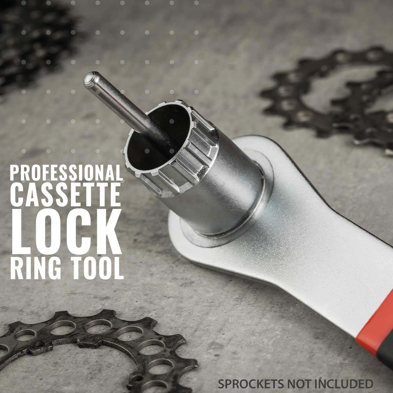 PRO BIKE TOOL Cassette Lock Ring Tool for Shimano & SRAM Cassettes for Bicycle Repair & Maintenance – for Road or Mountain Bikes - Bike Cassette Removal Tool