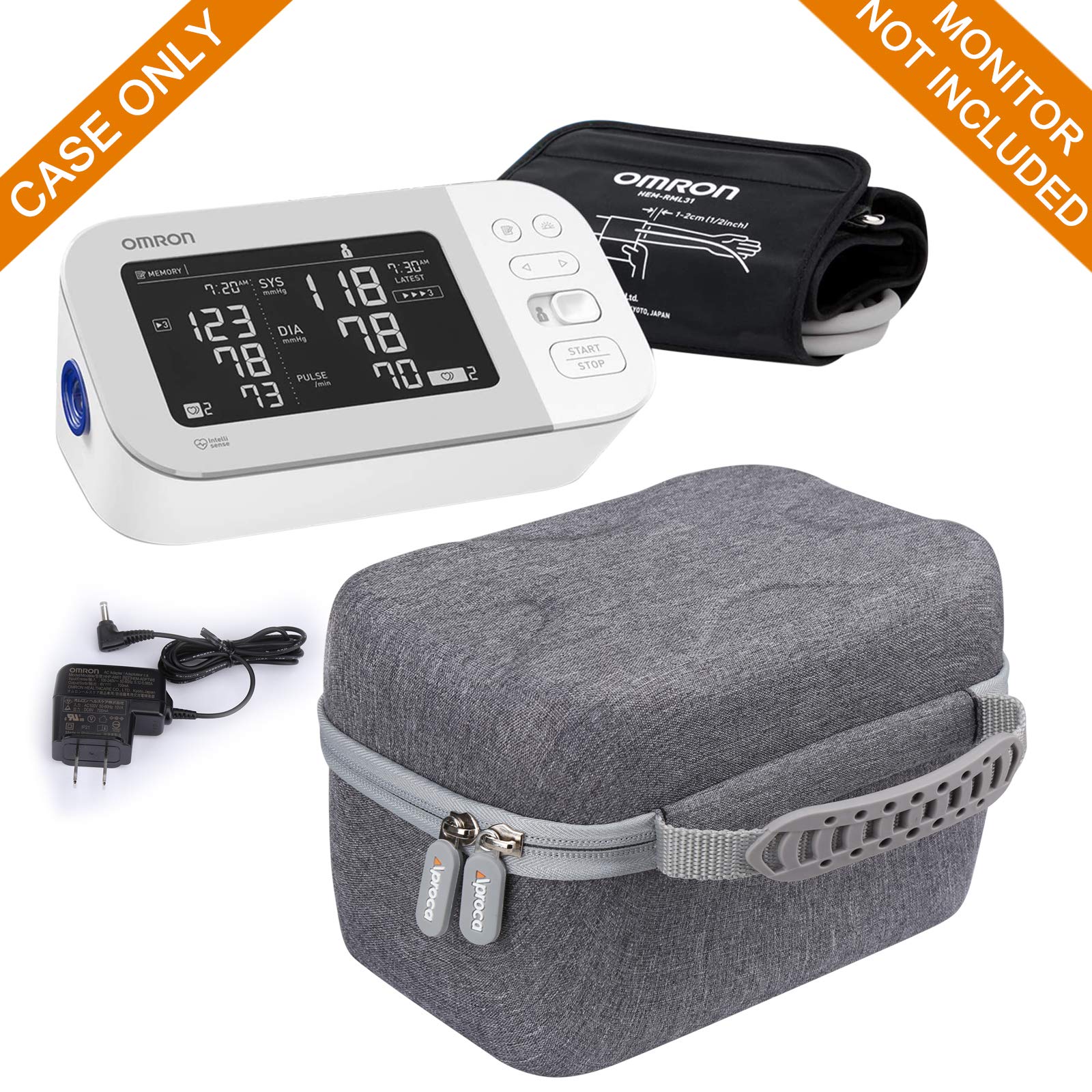 Aproca Hard Storage Case for Omron Platinum Blood Pressure Monitor BP5450 BP5350