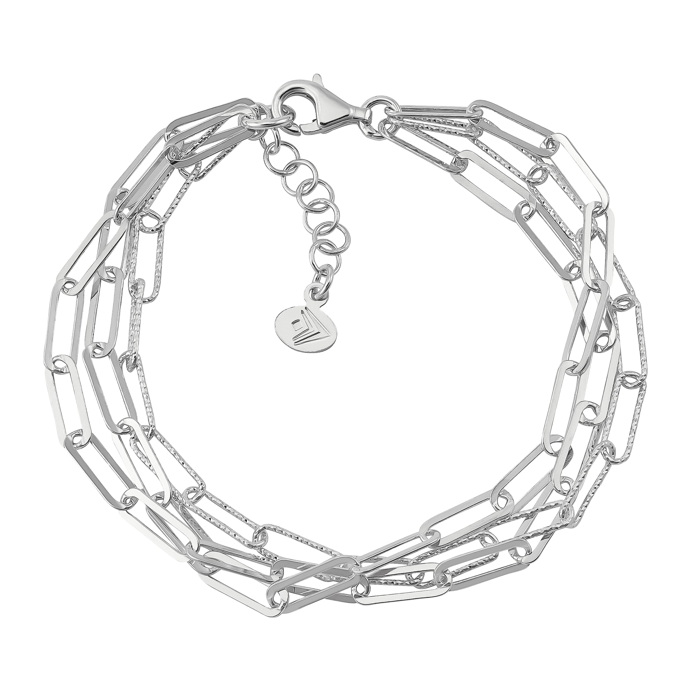 Silpada 'Graffetta' Chain Bracelet in Sterling Silver, 7" + 1"