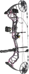 bear archery legit ready to hunt compound bow package for adults & youth, left hand, muddy