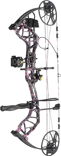 Bear Archery Legit Ready to Hunt Compound Bow Package for Adults & Youth, Left Hand, Muddy