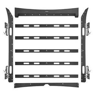 Hooke Road F150 Roof Rack Top Cargo Carrier Luggage Basket for Ford Raptor & F-150 Super Crew 2009 2010 2011 2012 2013 2014 Pickup Truck