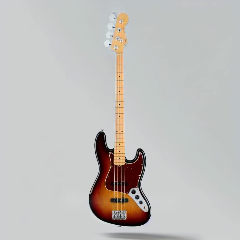 Fender American Professional II Jazz Bass, 3-Color Sunburst, Maple Fingerboard