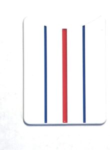 golf ball marker (triple track) (red and blue, 2 pack)