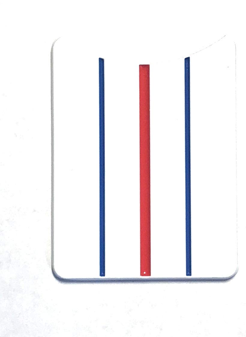 Golf Ball Marker (Triple Track) (Red and Blue, 2 Pack)