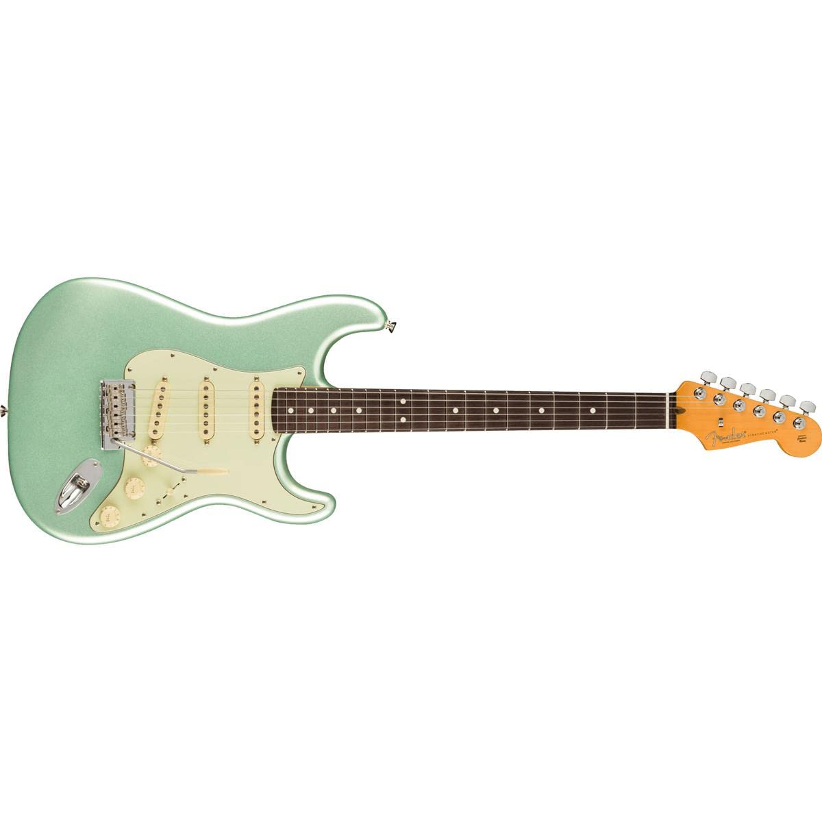 Fender 6 String Solid-Body Electric Guitar, Right, Mystic Surf Green (0113900718)