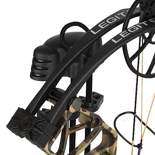 Bear Archery Legit Compound Bow, Right Hand, 14"-30" Draw Length, 10-70 lbs Draw Weight, Fred Bear