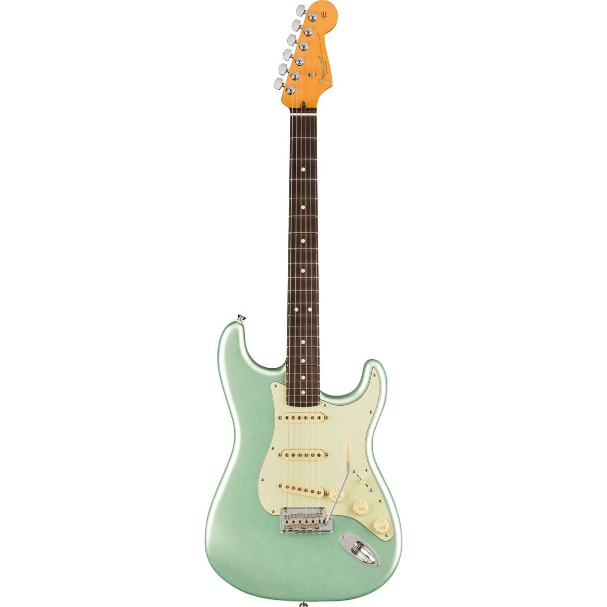 Fender 6 String Solid-Body Electric Guitar, Right, Mystic Surf Green (0113900718)