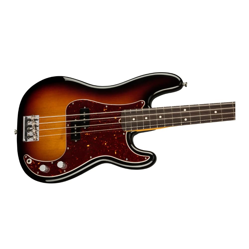 Fender American Professional II Precision Bass, 3-Color Sunburst, Rosewood Fingerboard