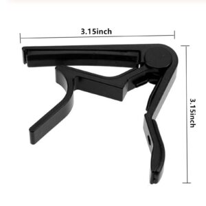 Guitar Capo, 6-String Capo for Acoustic and Electric Guitar, Ukulele, Bass, Banjo, Mandolin,Single Handed Capo