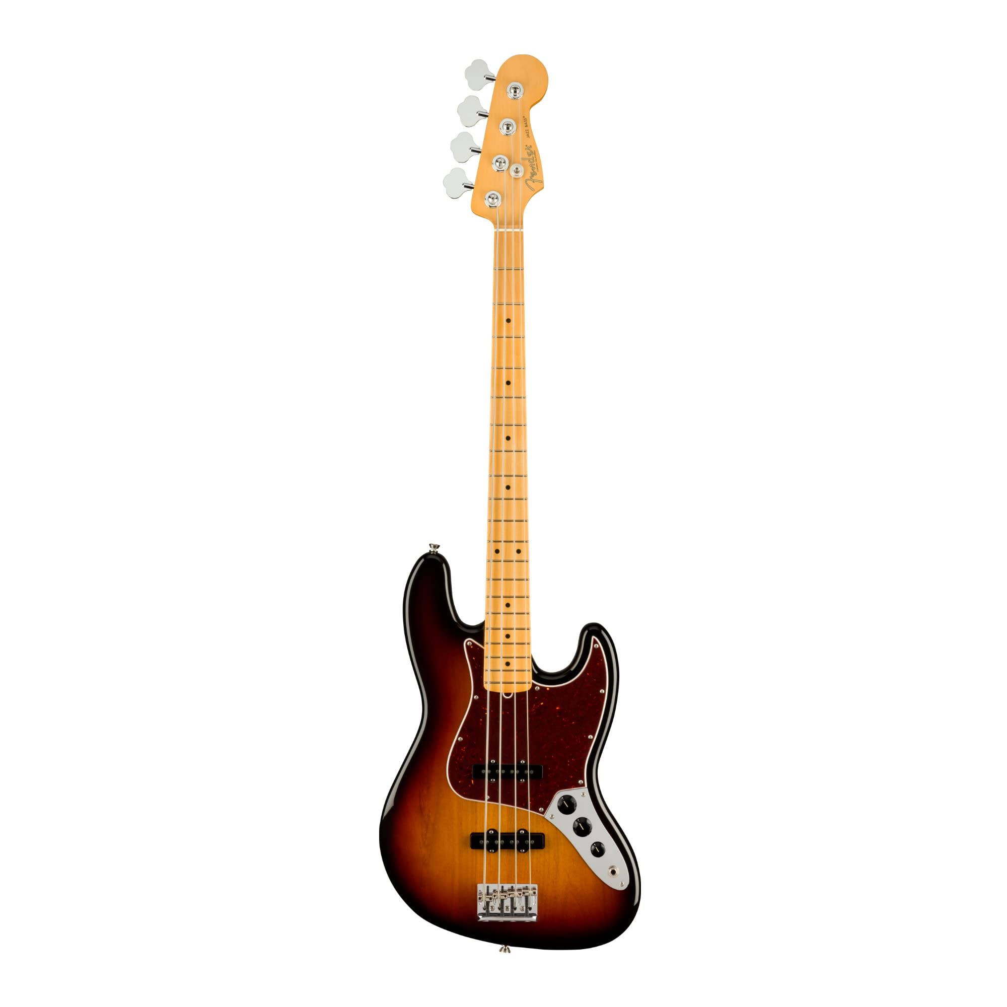 Fender American Professional II Jazz Bass, 3-Color Sunburst, Maple Fingerboard