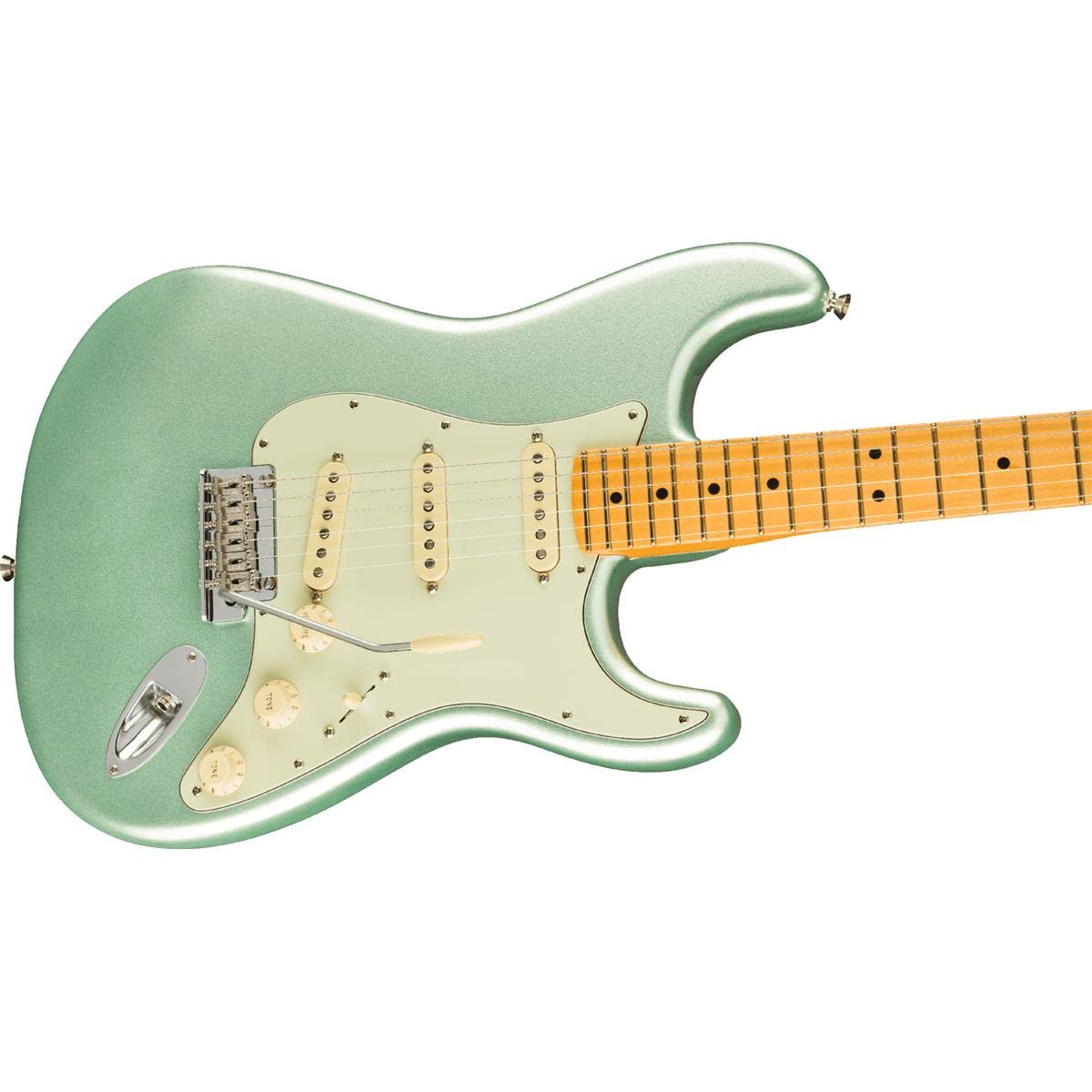 Fender 6 String Solid-Body Electric Guitar, Right, Surf Green (0113902718)