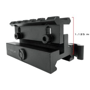 Monstrum P330 Marksman 3X Prism Scope | RM5-AH Adjustable Height Riser Mount with Quick Release | Bundle