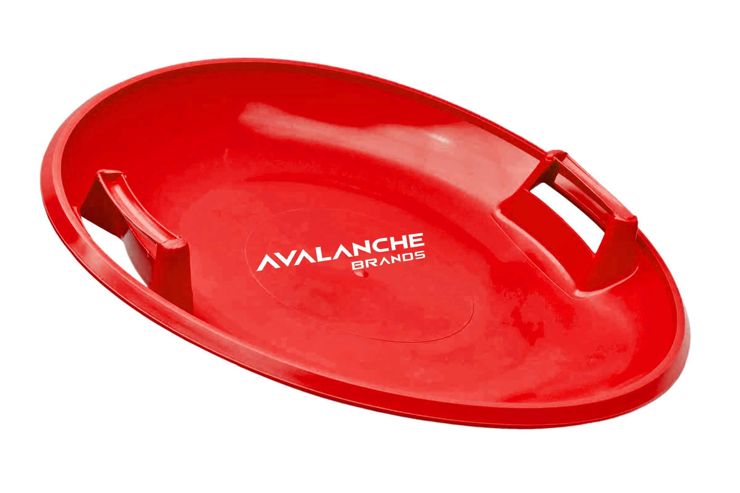 Avalanche Brands - 25" Downhill Saucer Snow Sleds - Red & Black