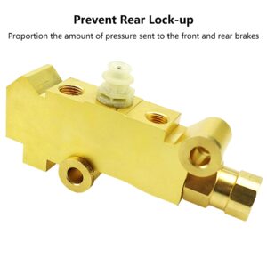 PV4 Brass Combination-Proportioning Valve, 172-1361 PV71 Disc-Disc Brake System Fit for Ford Chevy Mopar, Proportioning Valve Compatible with 4 Wheel Disc Brakes Trucks