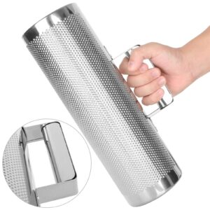 12" x 4" Metal Guiro Shaker Stainless Steel Guiro Instruments with Scraper Musical Instruments Latin Percussion Instrument