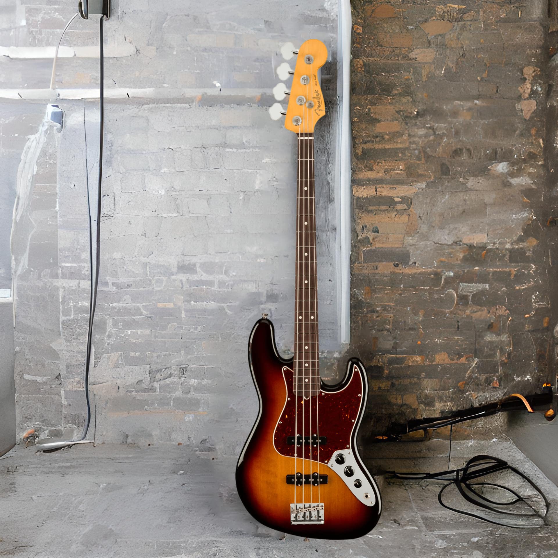 Fender American Professional II Jazz Bass, 3-Color Sunburst, Rosewood Fingerboard