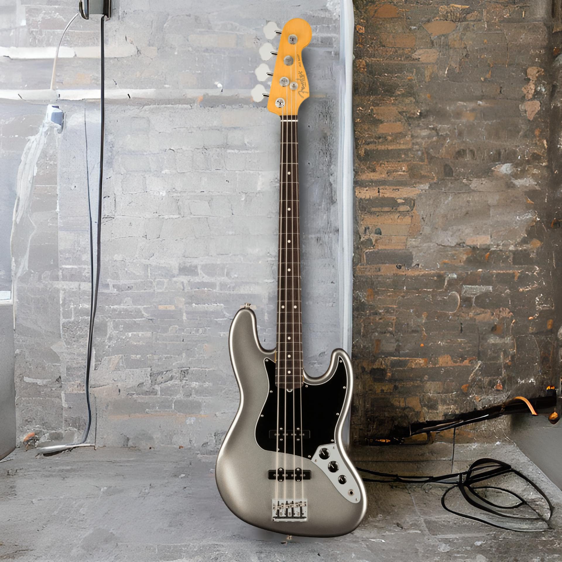 Fender American Professional II Jazz Bass, Mercury, Rosewood Fingerboard