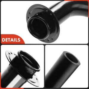 A-Premium Fuel Tank Filler Neck Pipe Hose Compatible with Ford F-150/F-250 1990-1996, F-350 1990-1997, F-250 HD 1997, Gas, with Single Rear Wheel, Replace# E7TZ9034B