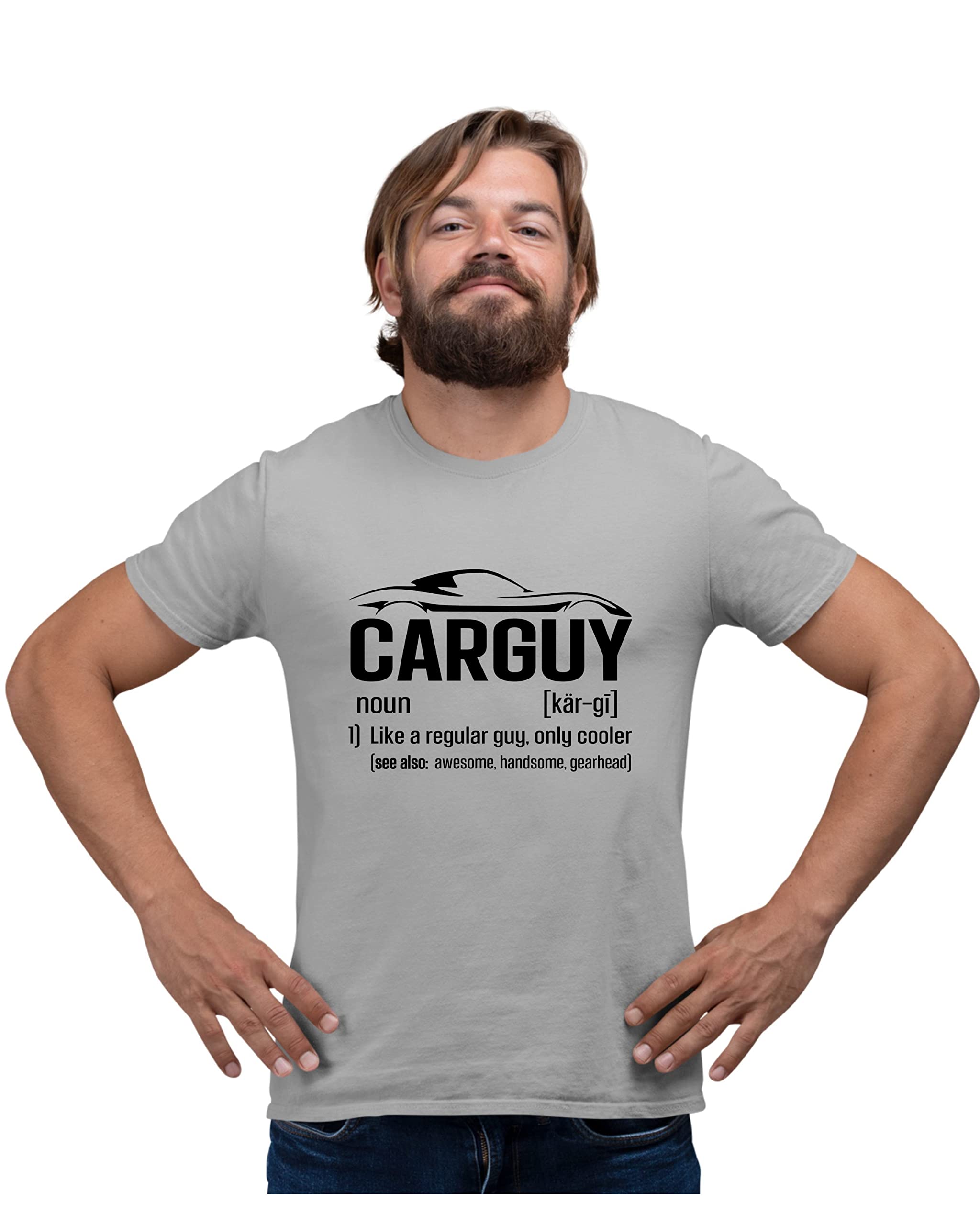 Go All Out XXX-Large Oxford Adult Carguy Definition of Car Guy Funny Gearhead T-Shirt