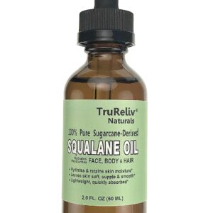 Squalane 100% Pure Plant Derived Face Oil 2 Fl Oz All Natural, Hydrates Nourish Moisturize Skin Face Body and Hair for All Skin Types