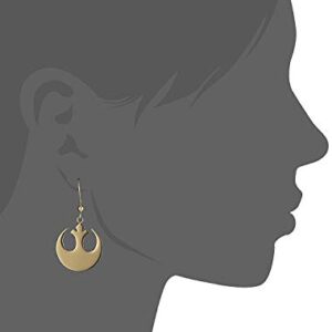 Rebel Alliance 925 Silver Earrings For Women & Gold plated Fishhook Trendy Lightweight Jewelry Hoop Dangle Earrings - Fashionable Accessories – Gift