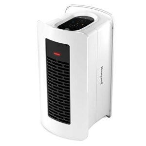 honeywell versaheat digital 2-in-1 position heater and fan. space heater for indoor use, bedroom, office, bathroom, and garage. easy-to-use touch controls. white