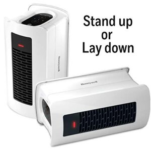 Honeywell VersaHeat Digital 2-in-1 Position Heater and Fan. Space Heater for indoor use, Bedroom, Office, Bathroom, and Garage. Easy-to-use touch controls. White