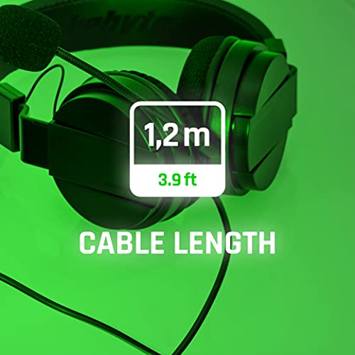 Snakebyte Xbox Headset Sx - Black/Green - Xbox Series Sx Stereo Gaming headphones, 40Mm audio Driver, detachable Microphone, Padded Headphones, 3, 5Mm Jack, Compatible