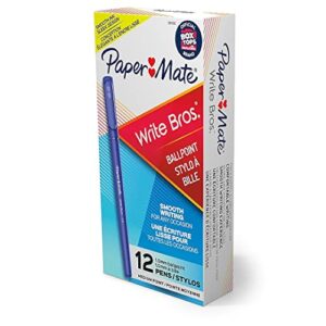 paper mate 3311131 ballpoint pen, medium point, blue ink/blue barrel