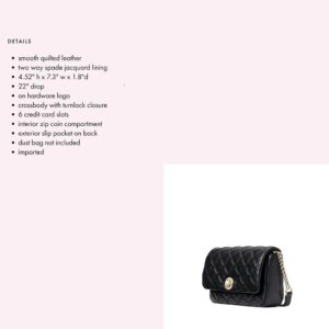 Kate Spade Natalia Crossbody Flap Turnlock Black Wlru6342