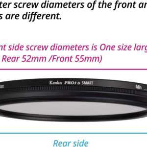 Kenko ND Filter PRO1D Smart Variable NDX3-450 Filter 58mm, for reducing The amount of light, Stepless concentration adjustment