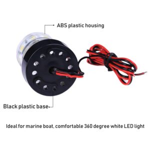 ISURE MARINE Boat Yacht Navigation Anchor Lights All Round 360° White 12V LED Daylight Waterproof Signal Lights