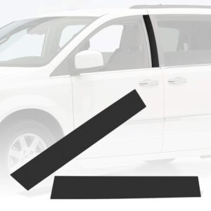 RANSOTO 926-446 B Pillar Door Trim Compatible with 2008-2020 Chrysler Town Country, Dodge Grand Caravan Driver & Passenger Side Windshield Outer Molding Replaces 926-445 5020664AA