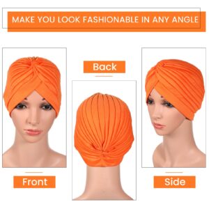 SATINIOR 16 Pieces Stretch Turbans Polyester Turbantes para La Cabeza De Mujer Head Turbans Head Turbans Turbines for Women, 16 Colors(Chic Color)