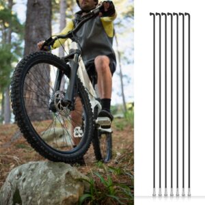 BESPORTBLE 36Pcs Bend Bicycle Spokes with Nipples 260mm Stainless Steel Cycling Spokes for Mountain Bike